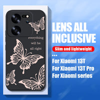 Butterfly Lanyard Case For Xiaomi Redmi Note 13 12 11 10 14 Pro+ 4G 5G 11s 13T 12T 11T Poco F6 X6 X5 Pro Mi 11 Lite 5G NE Cover
