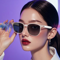 GS03 Smart Glasses for Men BT Sunglasses Earphone Outdoor Sports UV400 Polarized Anti Blue Light Lens IPX5 Intelligent Glass