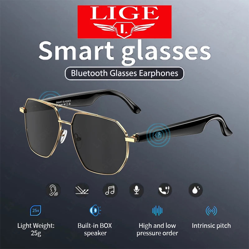 W100 Smart Glasses 163 Online Language AI Automatic Dialogue Translation Bluetooth Glasses with Speaker Sports UV Protection New