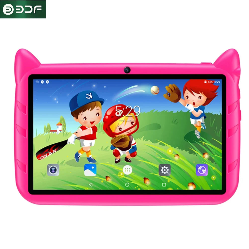 Kids Tablet 7inch Android 12 Best Christmas Gift Cute Touch Gaming Children 4GB+64GB WiFi Child Tablets PC