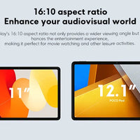 Tablet POCO Pad Global version LCD screen 12.1 inch 120Hz 2.5K Snapdragon 7s Gen 2 octa cores 10000mAh battery