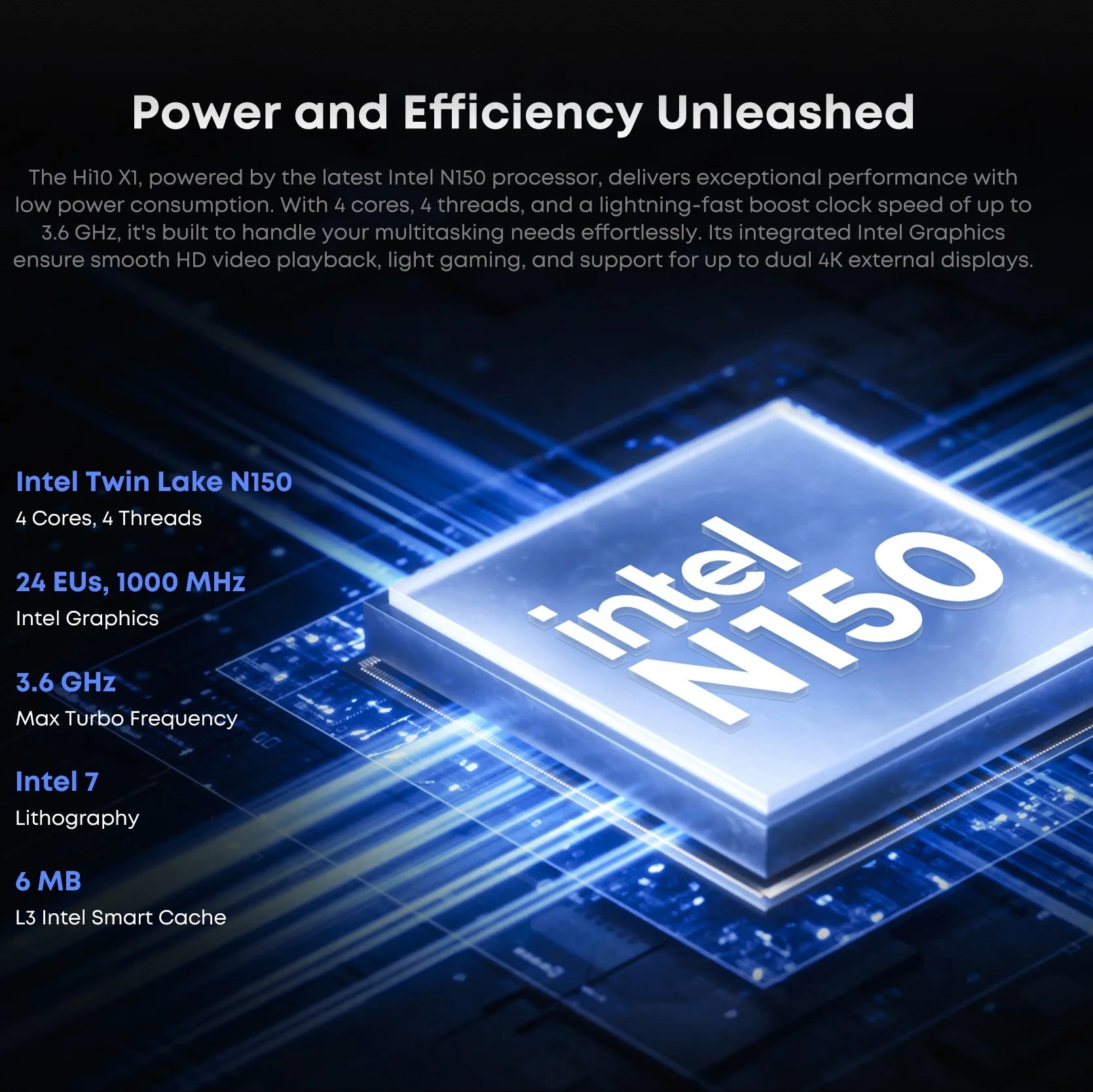 CHUWI Hi10 X1 Tablet 2 In 1 Tablet PC 10.1inch Display Intel N150 Processor LPDDR5 8GB RAM 256GB SSD Windows 11 Tablets PC WiFi6