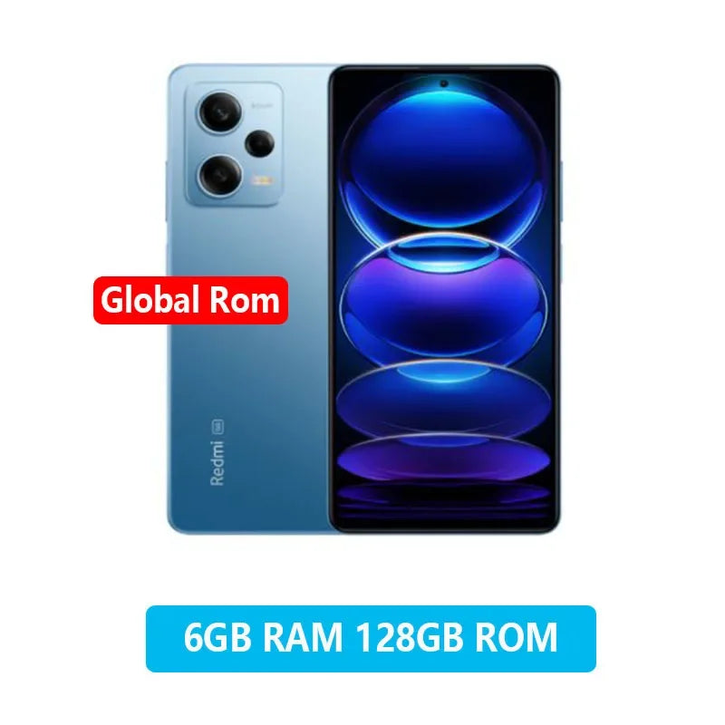 Global Rom Xiaomi Redmi Note 12 5G Smartphone 128GB/256GB 6.67'' GOLED Display 120Hz Snapdragon 4 Gen1 48MP Dual Camera 33W used