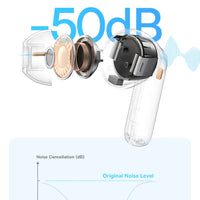 Baseus EP10 Pro ANC Earbuds Wireless Bluetooth 6.0 Earphones 50dB Realtime Adaptive Headphones 6 Mic Hi-Res LDAC IP55  Ear buds