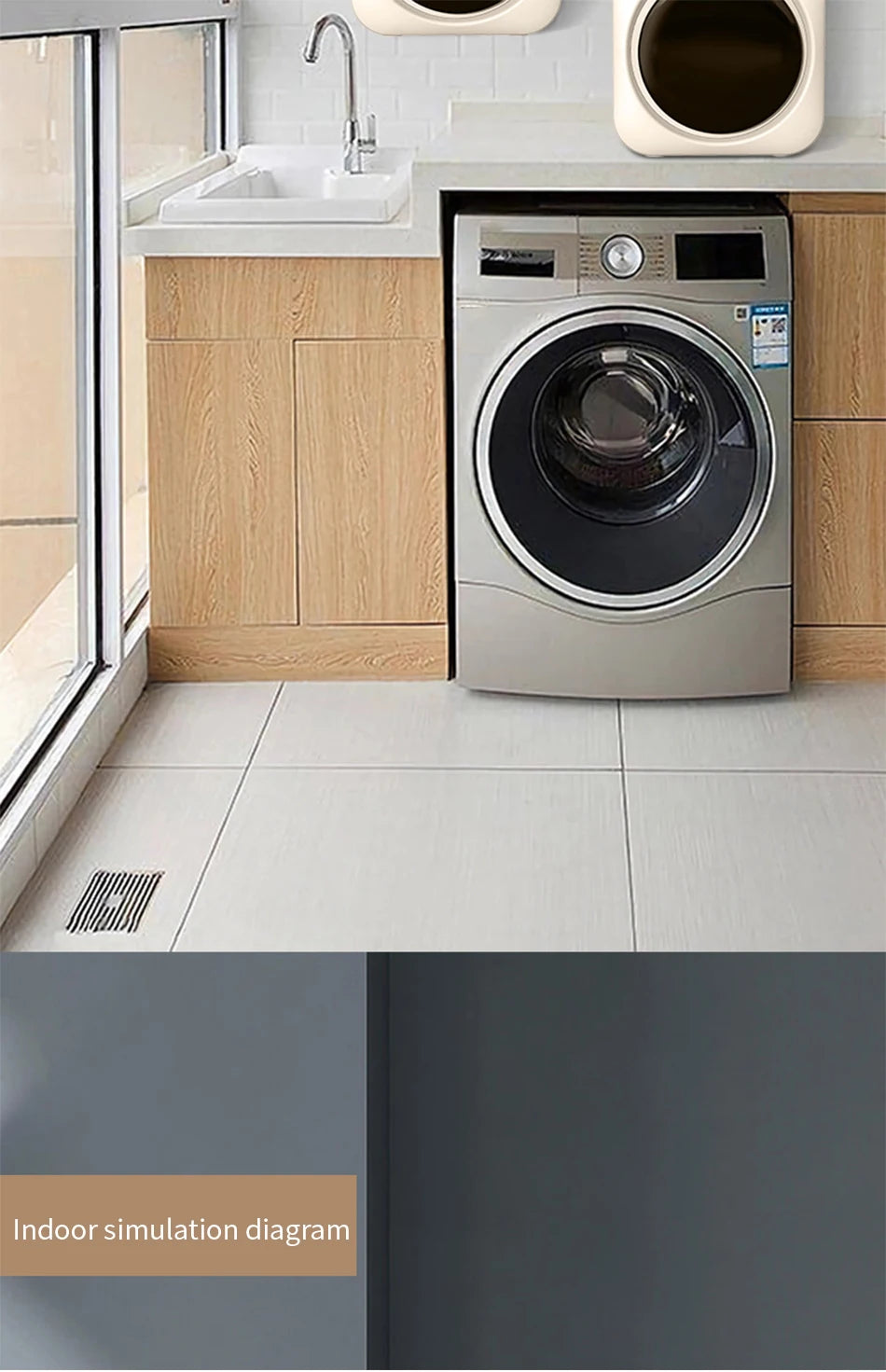 Fully automatic drum type underwear washing machine mini washing and drying integrated small underwear and sock washing machine
