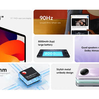 Global Version Xiaomi Redmi Pad SE Tablet EEA Version without Charger 11 Inches FHD 90Hz Display 680 8000mAh Battery Mi Pad