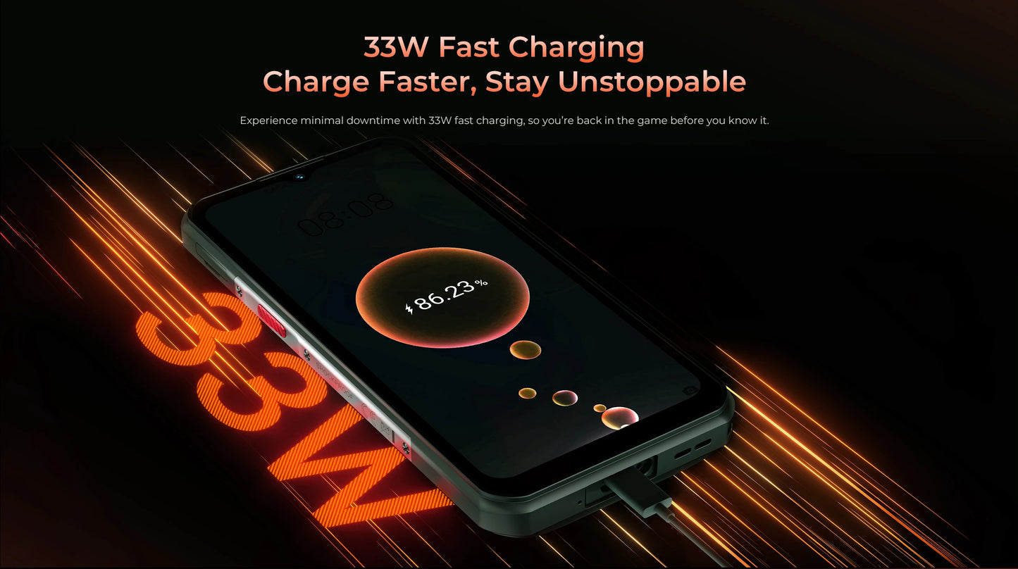 Oukitel WP55 Pro 5G Rugged Smartphone 16GB+512GB 33W Android15 Mobile Phone 11000mAh 6.58" FHD+ 108MP Camera oukitel Cell Phone