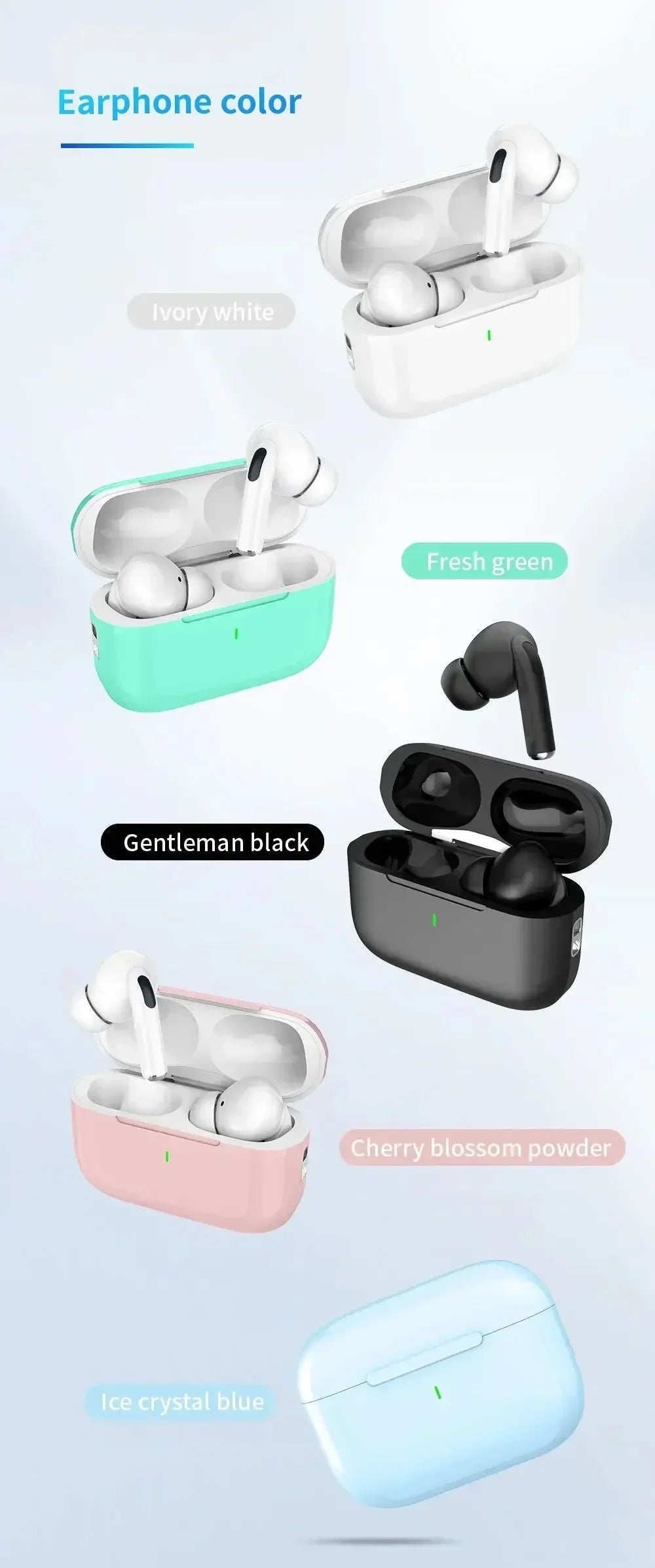 2025 New Air Pro Bluetooth Earphones Wireless Headset HiFi Sound Headphones Low Latency Earbuds Waterproof for IPhone Android
