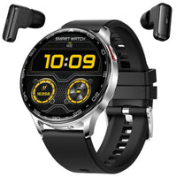 New Smart Watch TWS 2-in-1 Bluetooth Earphones With built-in Speaker HIFI 9D Sound Quality Health Monitor Watch For Android iOS