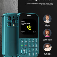 SERVO V9 Small Mobile Phone 2 SIM Cards Magic Voice Speed Dial MP4 Player Rear Camera Flashlight FM Radio 2G GSM Mini Cellphones