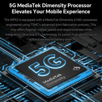 Oukitel WP52 5G Rugged Smartphone Android14 16GB+256GB 6500mAh Mobile Phone 48MP NFC Cell Phone