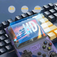 R36S new retro game console 3.5-inch Linux open-source system portable handheld game console with 128GB large memory