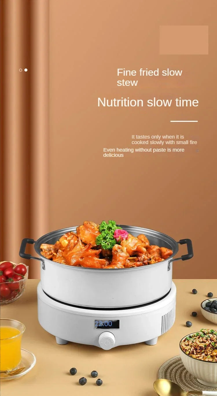 Electric Induction Cooker Boiler Waterproof Stir-Fry Cooking Plate Intelligent Hot Pot Stove Cooktop Burner Cooking Machine
