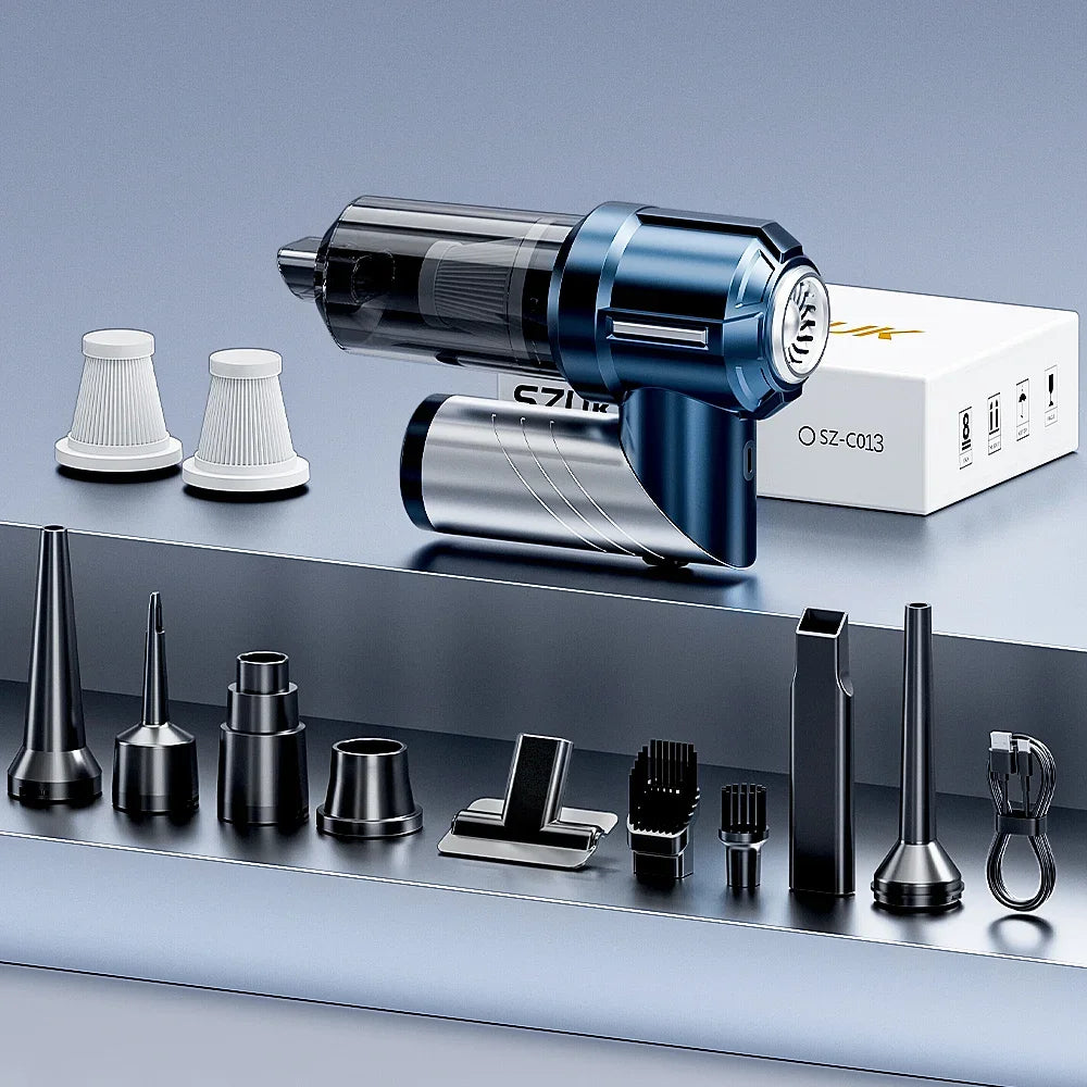 SZUK New Foldable Car Vacuum Cleaner Portable Handheld Mini Vacuum Cleaner Wireless Strong Suction Cleaner Cleaning Machine