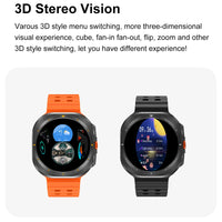 2025 New Watch 7 Ultra Smart Watch Men 32GB Memory 3D Video Display Sports SmartWatch GPS NFC Compass Blood oxygen Smartwatch
