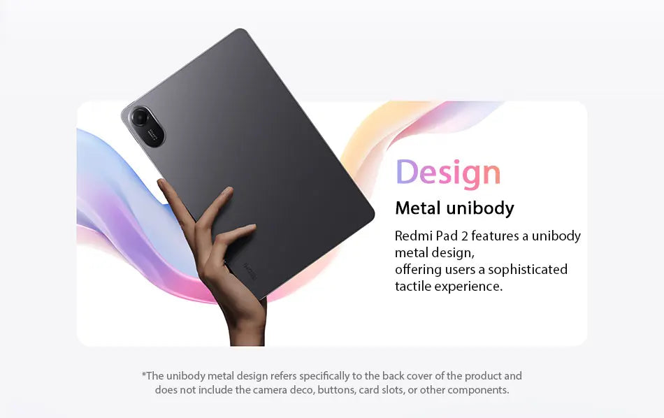 Xiaomi Redmi Pad 2 Global Version 11" 2.5K Crystal-clear Display Advanced Helio G100-Ultra 18W Fast Charging 9000mAh Battery