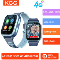 4G Kids Smart Watch 8GB ROM GPS WiFi Position Video Call Phone Android Watch Call Back Monitor with Sticker Children Smartwatch