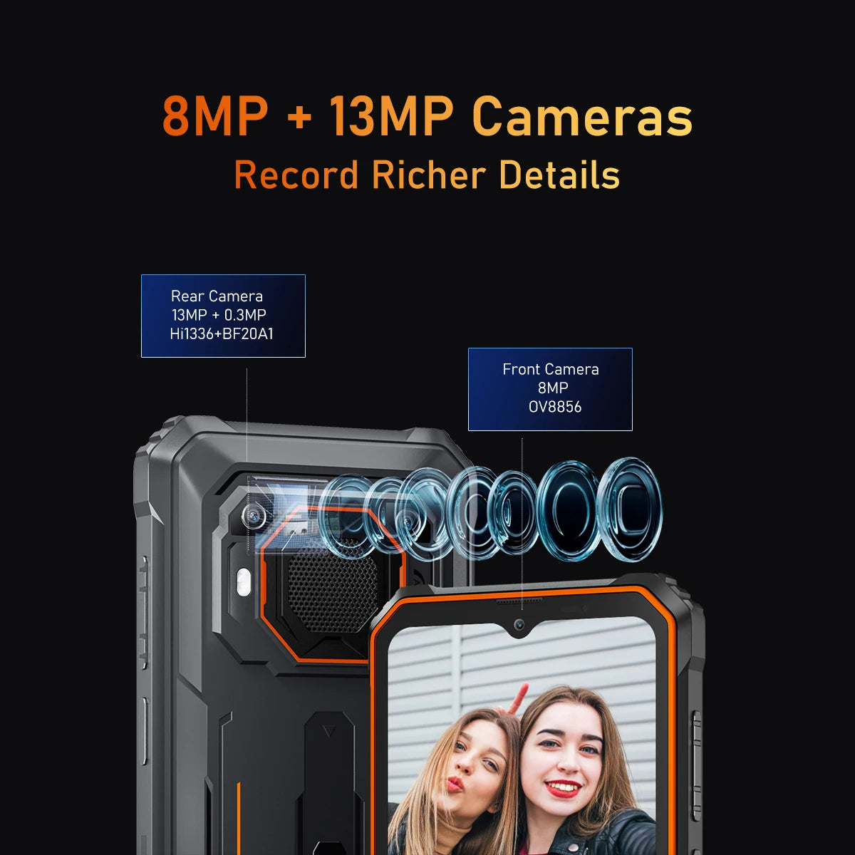 Blackview BV6200 Pro Waterproof Rugged Phone 6.56'' 6GB/128GB Smartphone 13000mAh 18W Fast Charge NFC Cell Phone