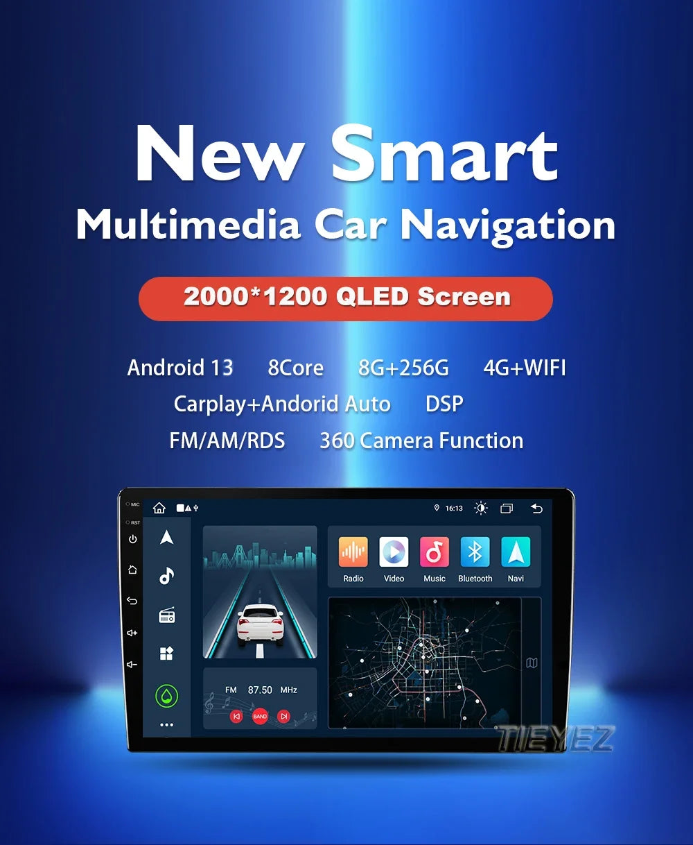 Android 15 Car Radio For Suzuki Swift 2003 - 2006 2007 2008 2009 2010 Multimedia Player Stereo Carplay AUTO Head Unit WIFI 4G BT