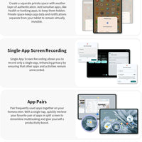 Teclast M50 Mini Tablet 8.7" 90Hz Screen 4GB RAM 128GB ROM Unisoc T606 Octa-core 5100mAh Battery Android 15 Tab Wifi5 Metal Body