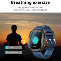 2025New Rugged Military GPS Track Smart Watch Men Bluetooth Call 5ATM Waterproof Flashlight Outdoor Sports SmartWatch For Xiaomi
