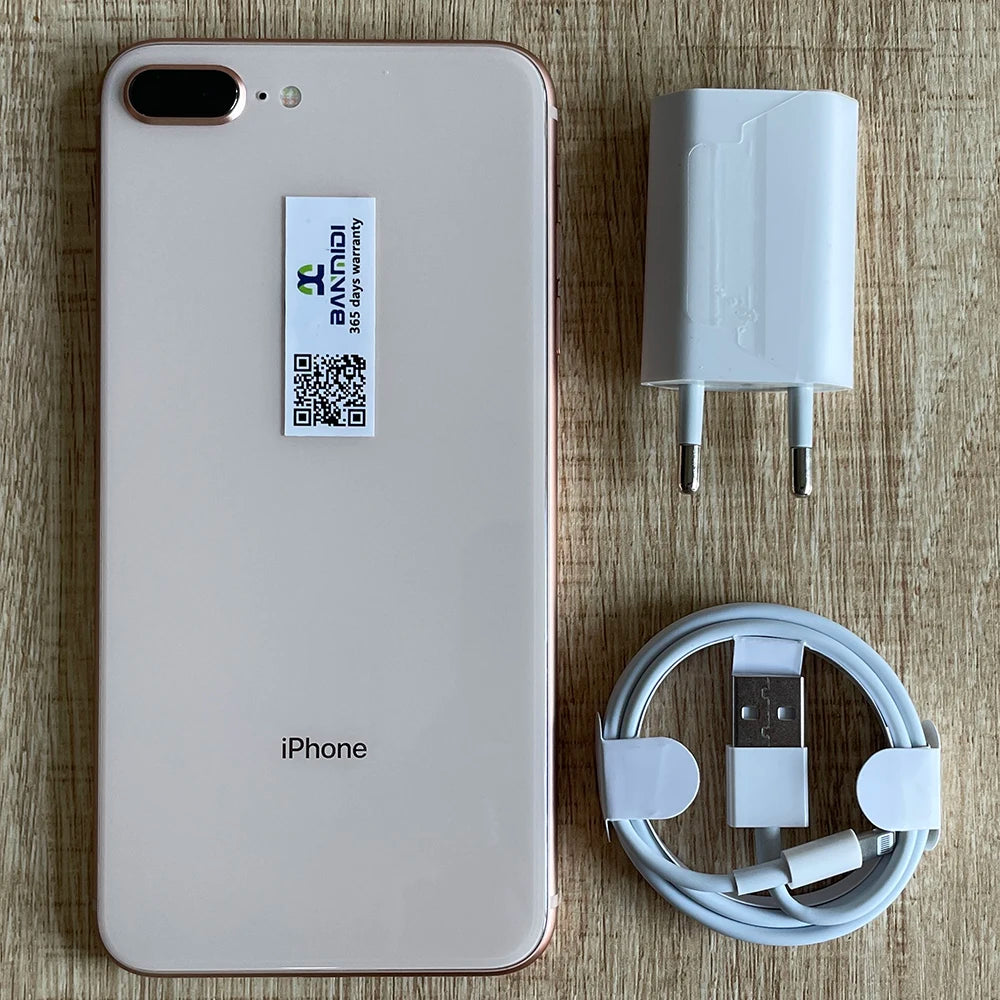 Original iPhone 8 Plus 4G LTE Mobile Phone 5.5" Retina Display 64GB/256GB ROM 12MP A11 Bionic Chip Hexa-Core Smart Phone