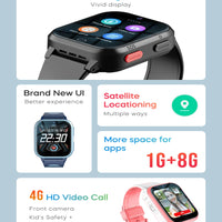 4G Kids Smart Watch 8GB ROM GPS WiFi Position Video Call Phone Android Watch Call Back Monitor with Sticker Children Smartwatch