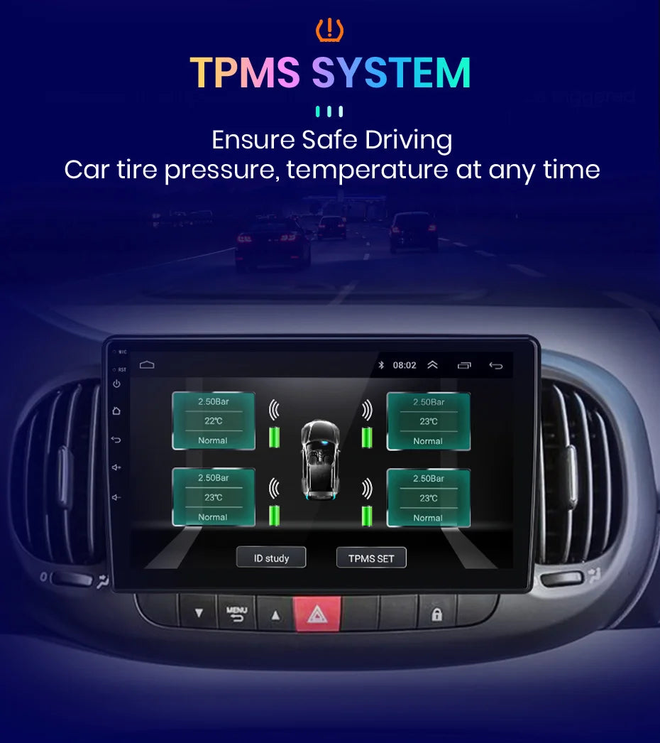 AWESAFE PX9 Car Radio Autoradio for  Fiat 500L 2012-2017  Wireless Carplay Screen Android Auto Stereo GPS Navi FM RDS BT SWC