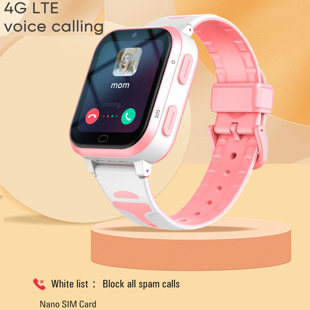 4G Kids Smart Watch 8GB ROM GPS WiFi Position Video Call Phone Android Watch Call Back Monitor with Sticker Children Smartwatch