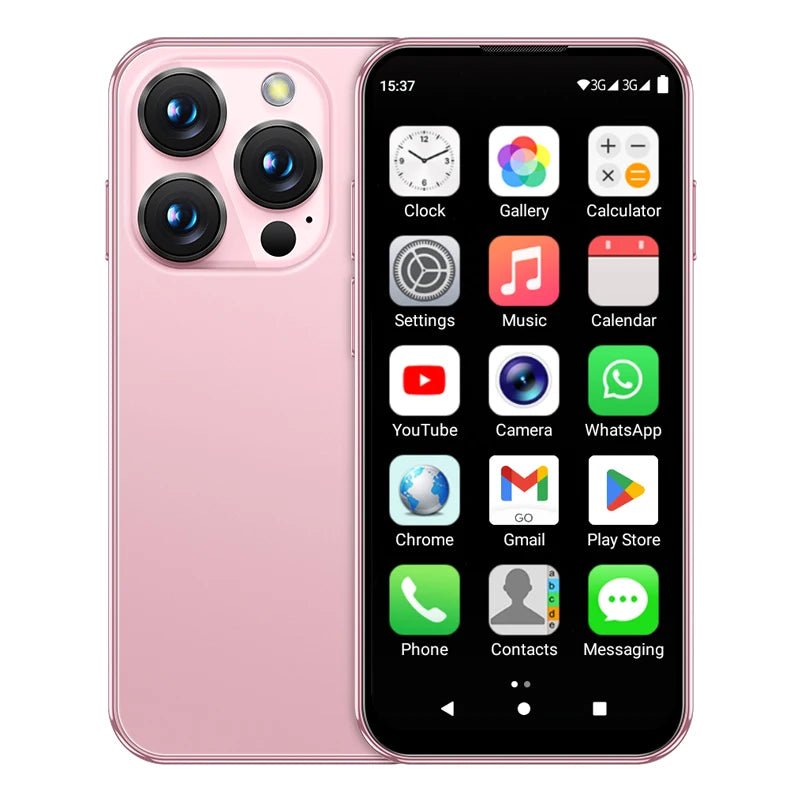 SERVO 19E 3G WCDMA Mini Smart Phone 3.88"Display 2 SIM Android 10.0 16GB ROM Face Recognition GPS Android Smart Cellphone TYPE-C