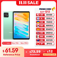 Teclast M50 Mini Tablet 8.7" 90Hz Screen 4GB RAM 128GB ROM Unisoc T606 Octa-core 5100mAh Battery Android 15 Tab Wifi5 Metal Body