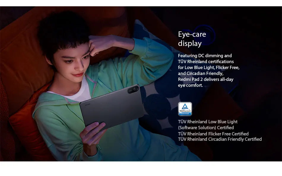 Xiaomi Redmi Pad 2 Global Version 11" 2.5K Crystal-clear Display Advanced Helio G100-Ultra 18W Fast Charging 9000mAh Battery