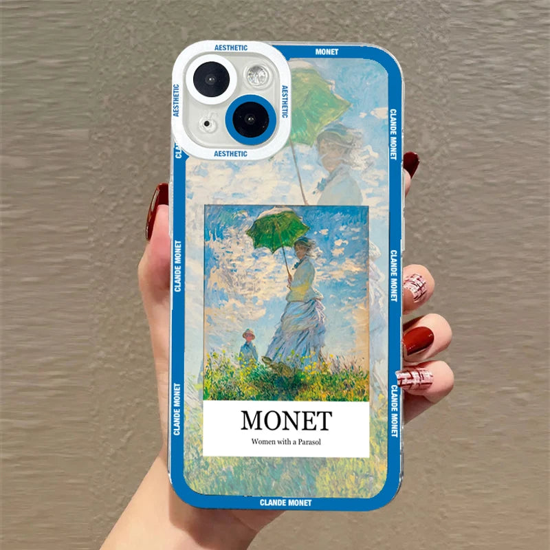 Claude Monet Arts Case For Samsung Galaxy S23 S22 S21 FE Plus Ultra Silicone A14 A34 A54 A13 A23 A33 A53 A32 A52 A52S 5G Cover