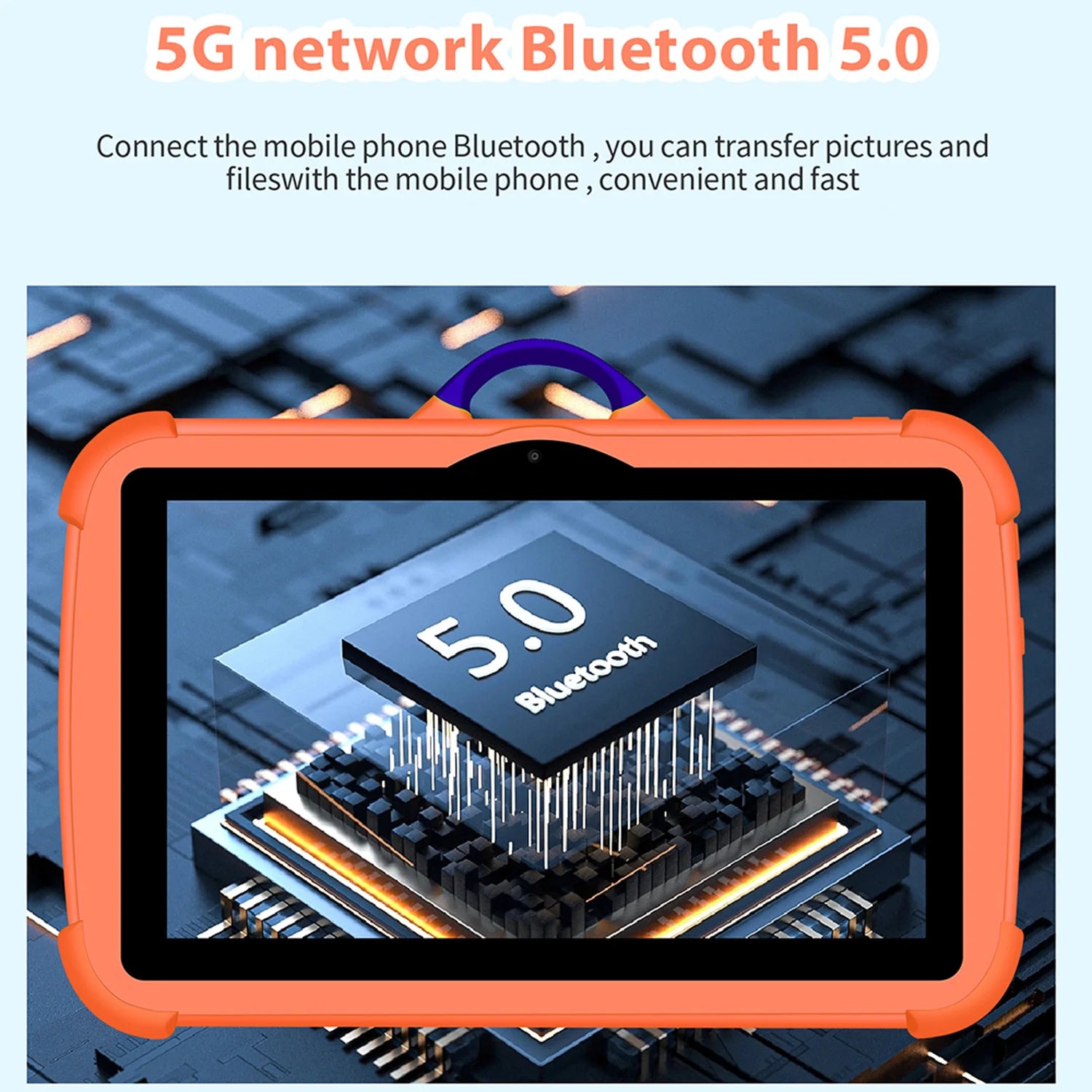 New 7 Inch 5G WiFi Tablet Pc for Children's best Gifts Android Kids Game Educational Learning Tablets Quad Core 4GB RAM 64GB ROM