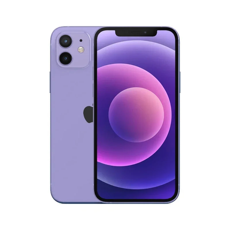 Unlocked iPhone 12 CellPhone 128GB/256GB ROM 4G RAM Original 6.1" OLED Screen A14 Bionic 12MP 95% New Smartphone