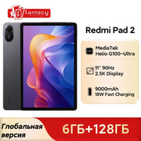Xiaomi Redmi Pad 2 Global Version 11" 2.5K Crystal-clear Display Advanced Helio G100-Ultra 18W Fast Charging 9000mAh Battery