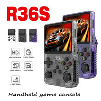 R36S new retro game console 3.5-inch Linux open-source system portable handheld game console with 128GB large memory