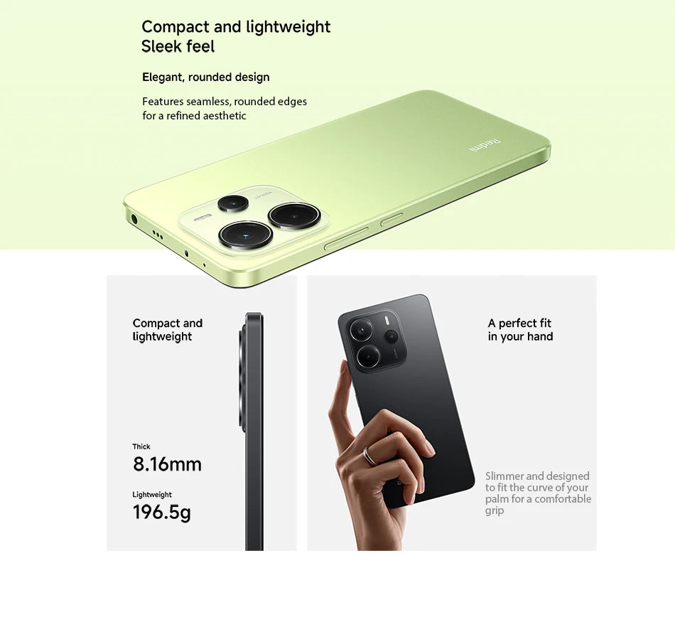 【Brand+】Global Version Xiaomi Redmi Note 14 MediaTek Helio G99-Ultra 108MP AI 5500mAh 6.67" AMOLED 120Hz Display