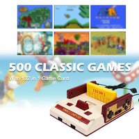NEW 8Bit Video Game Consol Built-in 500 Classic Games Family Computer TV Game Console Support Game Cartridge For FC Retro Gaming