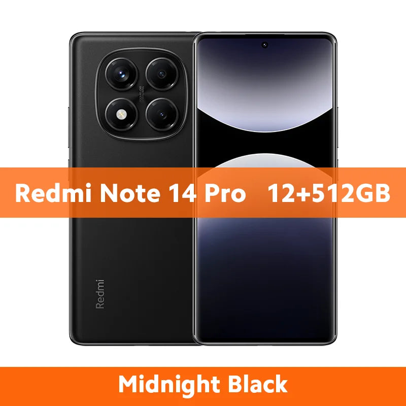 FR Warehouse Xiaomi Redmi Note 14 Pro 4G Smartphone Global Version 5500mAh 6.67" AMOLED MediaTek Helio G100-Ultra 200MP Camera
