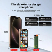 SERVO S16 Mini 4G Network Small Smartphone 2 SIM Standby Android 12.0 System Play Store WiFi GPS 4.0" Screen Palm Cellular Phone