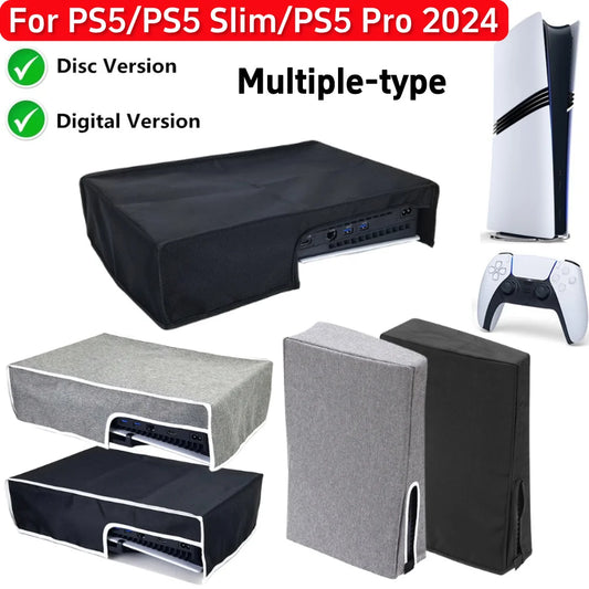 Dust Cover For PS5 Pro 2024 Console Digital/Disc Edition 1680D Oxford Cloth Anti-Scratch Dust Guard For PS5 Slim/For PS5 Cover