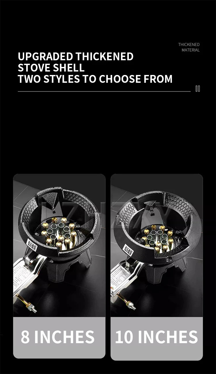 Low-pressure Fierce Fire Gas Stove Commercial Single-hole Liquefied Gas Burner for Hotel Restaurant Energy-saving Gas Cooktop