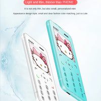 Unlocked Super Mini Card Mobile Phone 1.77 Inch 2G GSM Single SIM MP3 Telephone Bluetooth Dialer FM Blacklist Student CellPhones