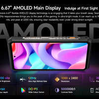 Ulefone Armor 28 Pro 5G AI Rugged Phone 512GB ROM Smartphone 120W MTK Dimensity 7300  10600mAh 6.67”AMOLED 64MP Mobile phone