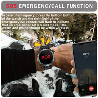 SENBONO Smart Watch Men With Lighting Compass Sport Fitness Tracker IP68 Waterproof Bluetooth Call Smartwatch For Android IOS