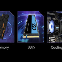 YEAH MAGIC Gaming Desktop AMD Ryzen 5 5600GT 3.9GHz 16GB(8G*2) DDR4 3200 1T NVME SSD ARGB 7 Fans Win 11 Home Gamer Desktop Compu