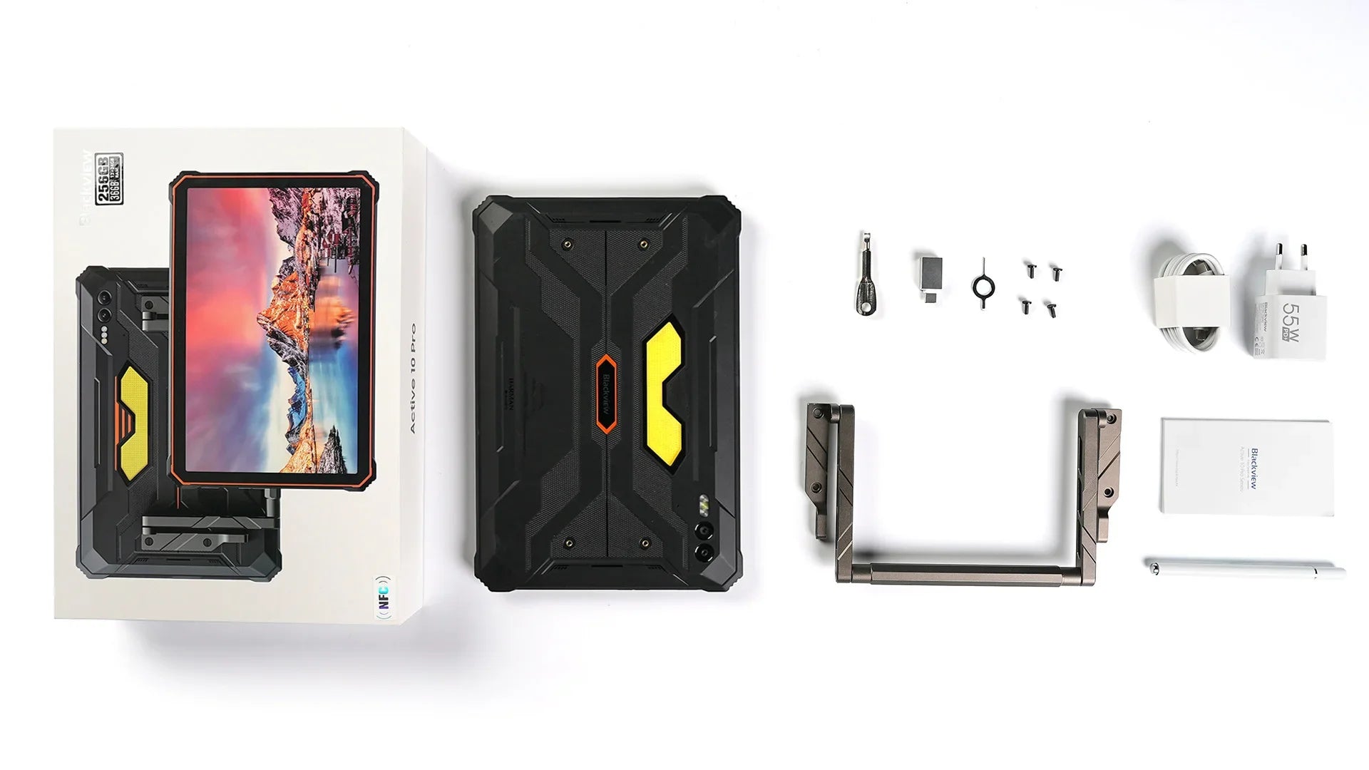 Blackview Active 10 Pro 5G Rugged Tablets 11" FHD+ Display 12GB 256G/512GB Android 14 30000mAh Battery 108MP Camera MTK 7300