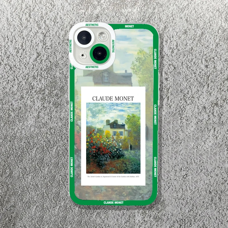 Claude Monet Arts Case For Samsung Galaxy S23 S22 S21 FE Plus Ultra Silicone A14 A34 A54 A13 A23 A33 A53 A32 A52 A52S 5G Cover