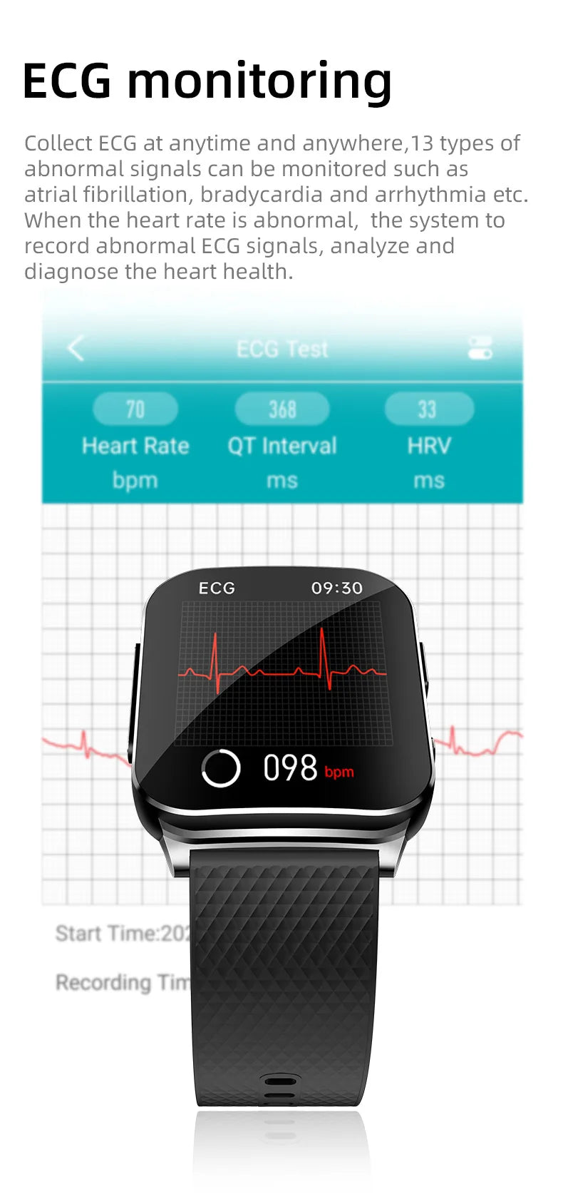 2025 New ECG+HRV Smart Watch Men Women Heart Rate Blood Pressure Body Temperature Sleep Monitor Fitness Pedometer Sports Watch